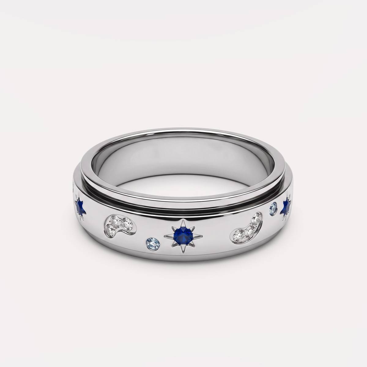 Moonlit Ring in silver