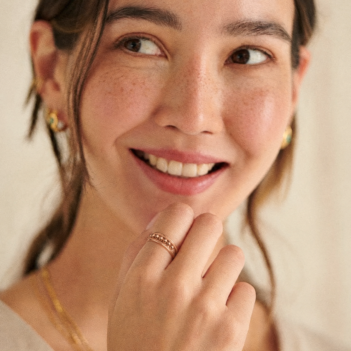 Twinkling Ring worn