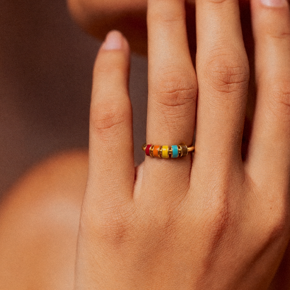 Sundrop Ring worn