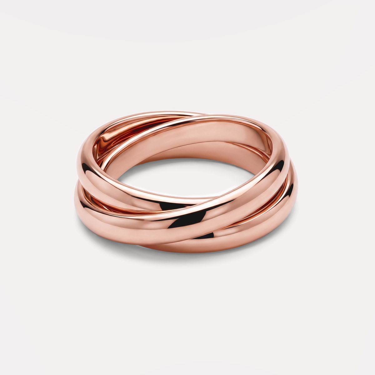 Trinity Ring in rose gold
