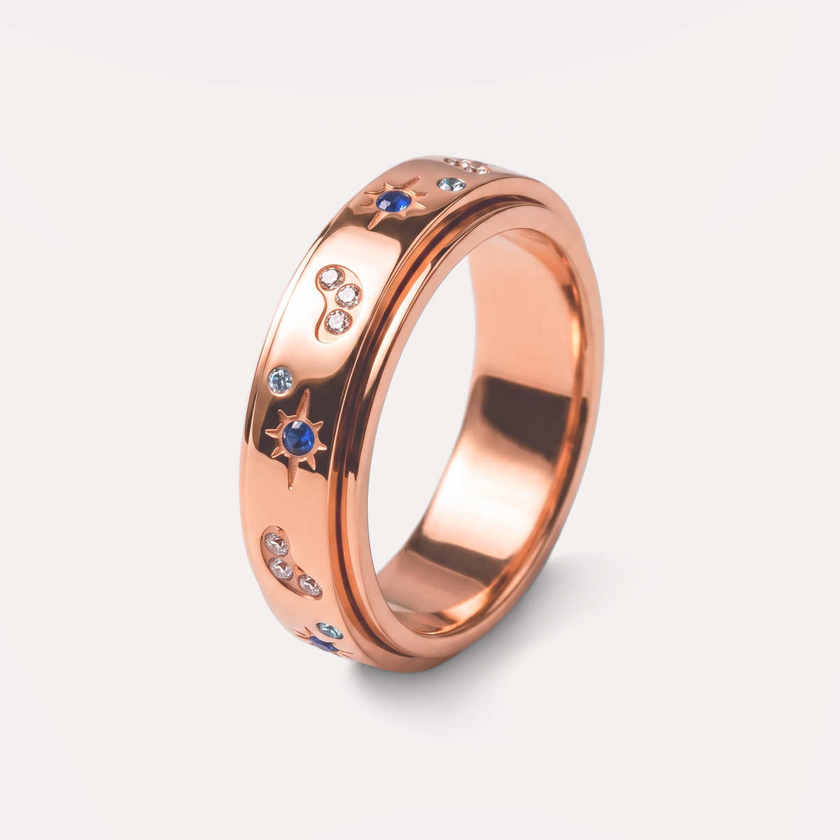 Moonlit Ring in rose gold