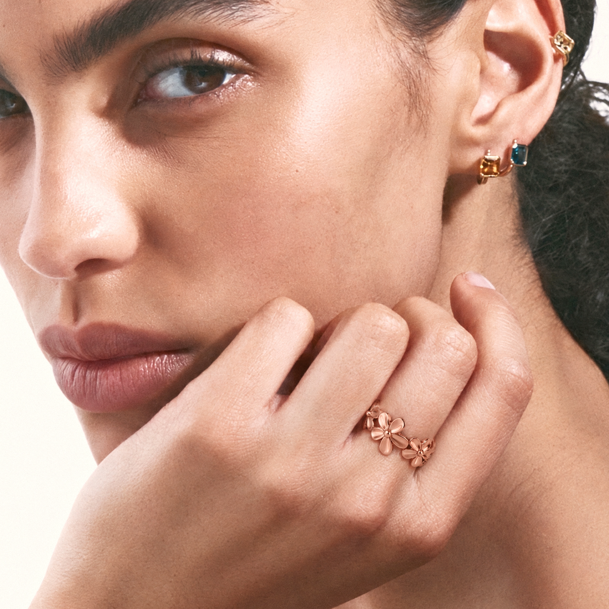 Flourish Ring worn