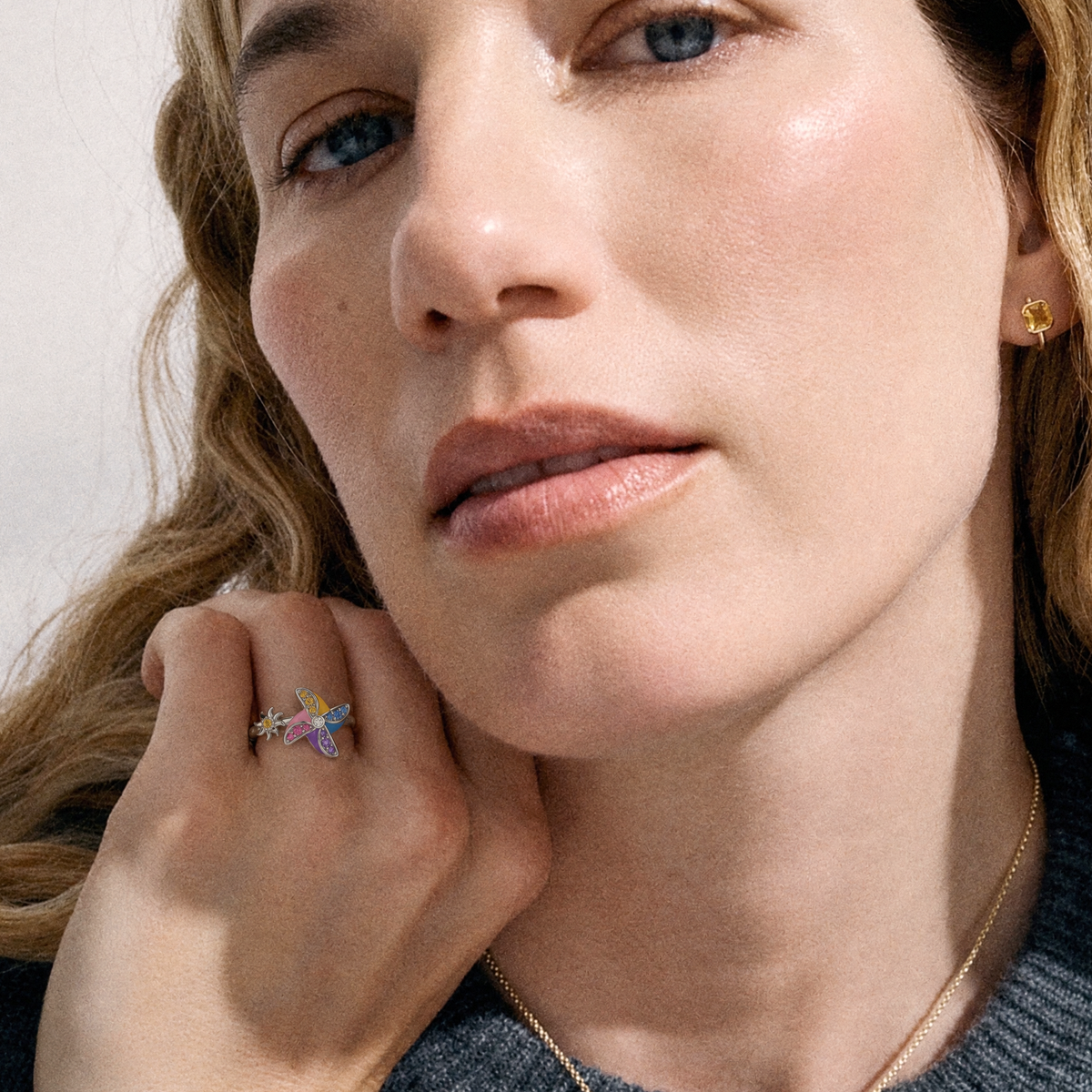 Whisper Ring worn